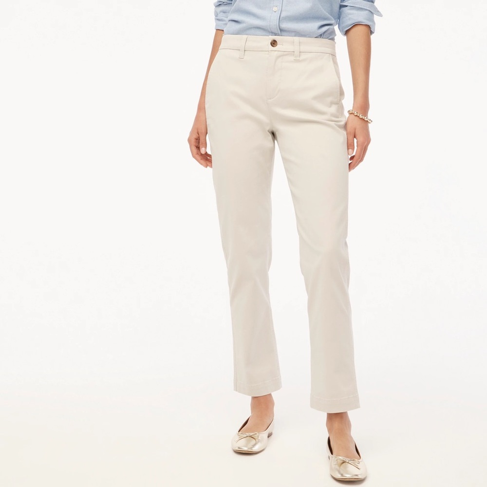J Crew High Rise Girlfriend Chinos 4